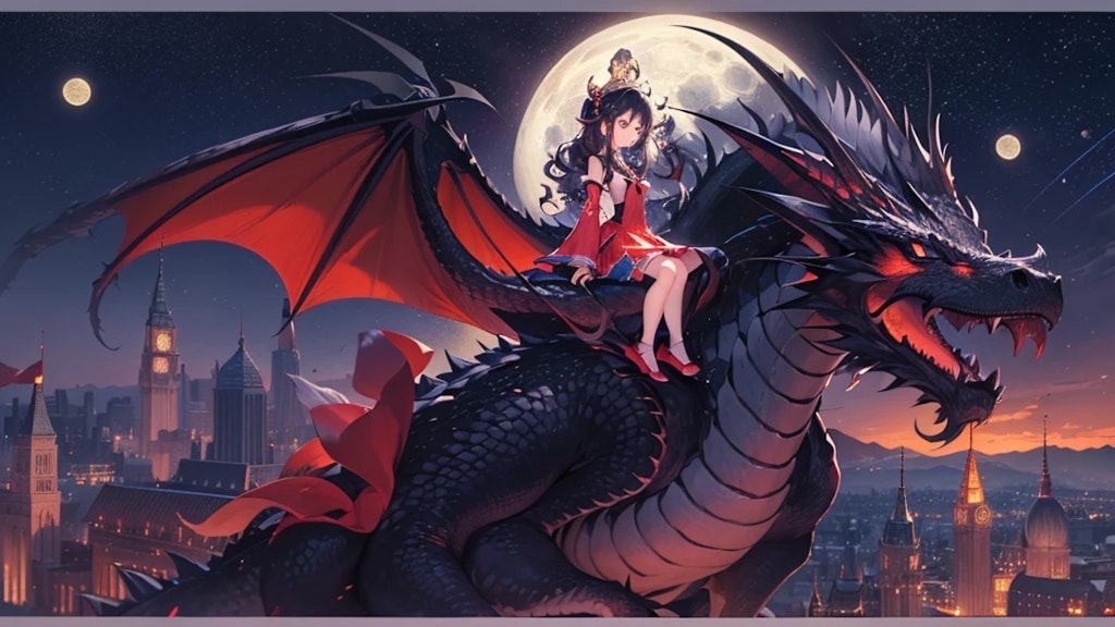 Fly me to the moon with Bahamut