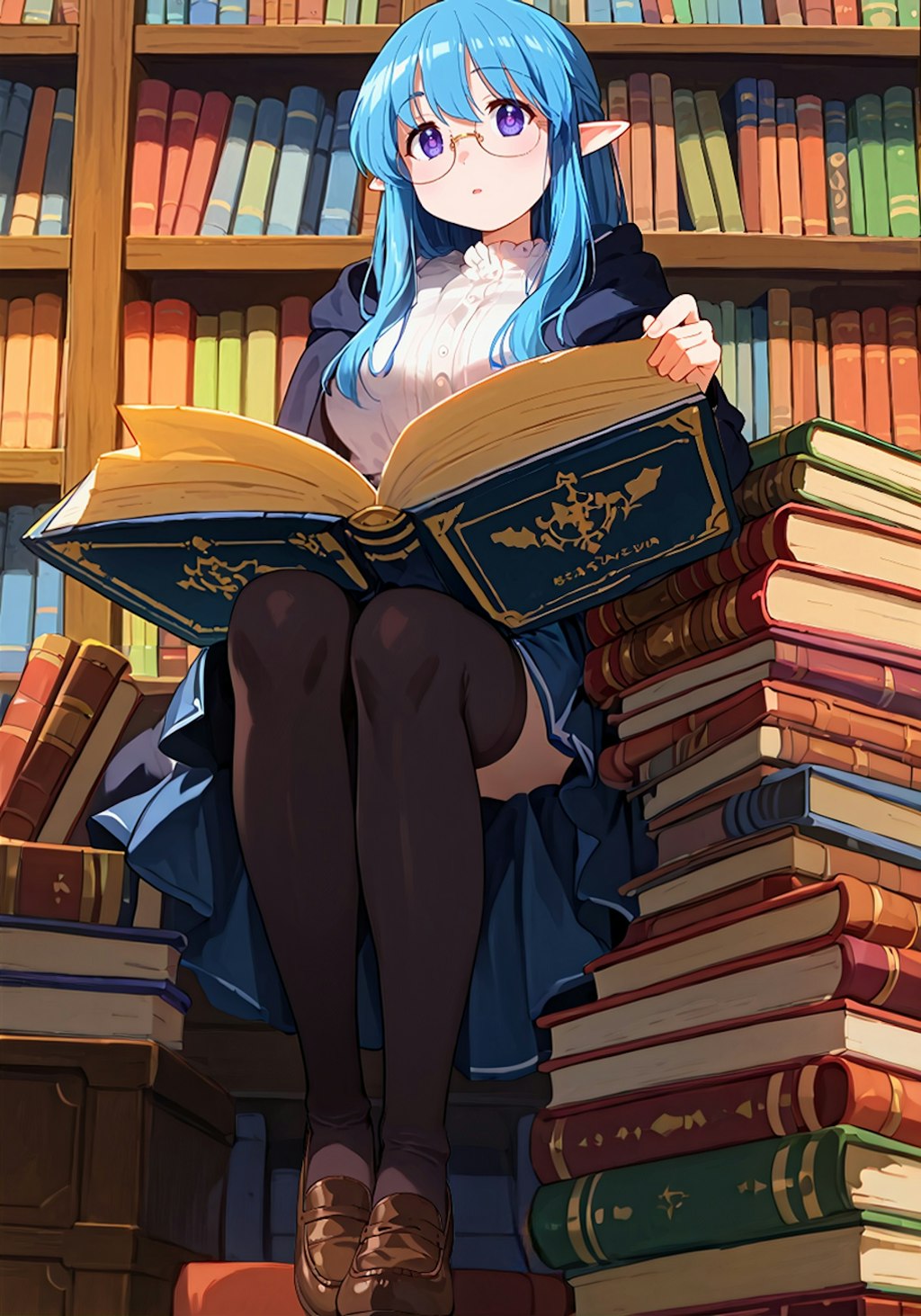 魔法書に夢中な少女📚✨