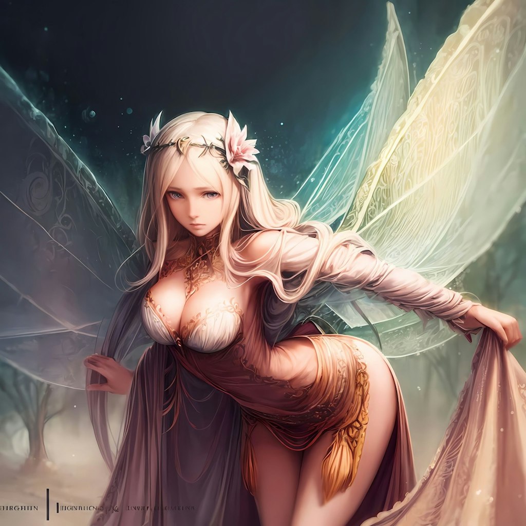 大きな羽で彩る美少女妖精の幻想的な世界への扉