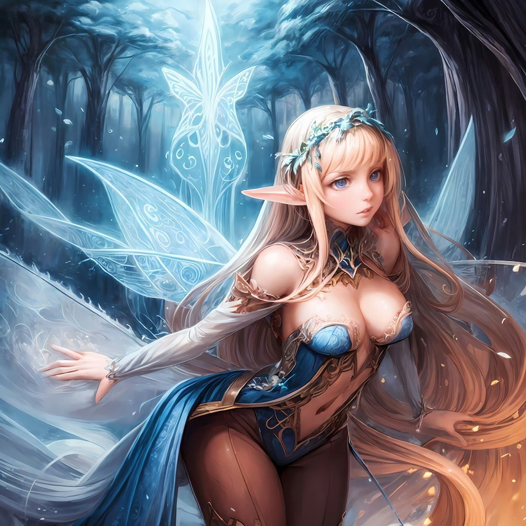 大きな羽で彩る美少女妖精の幻想的な世界への扉