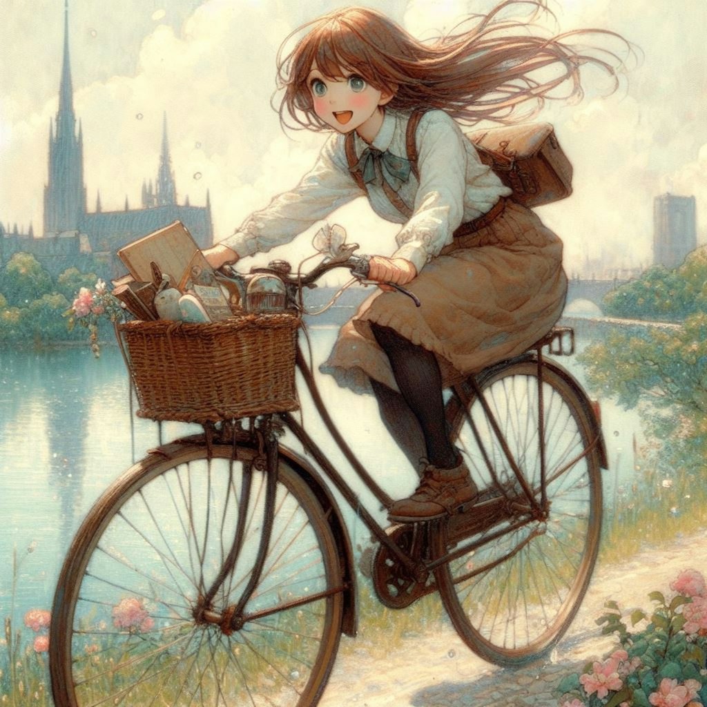 自転車と少女②