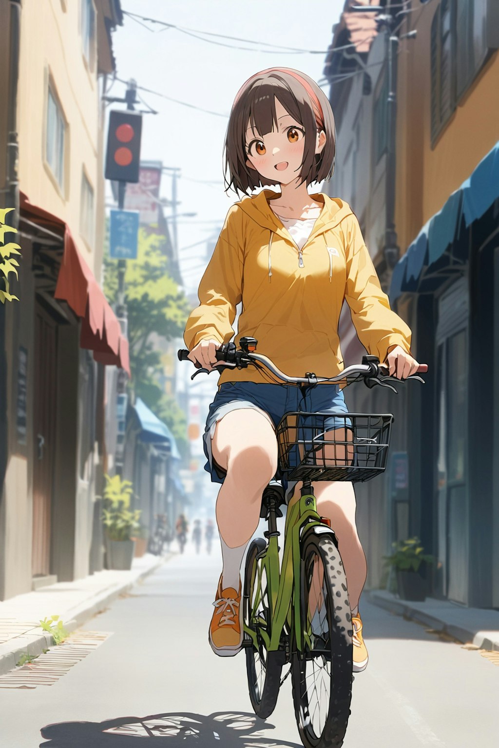 自転車でお出かけ