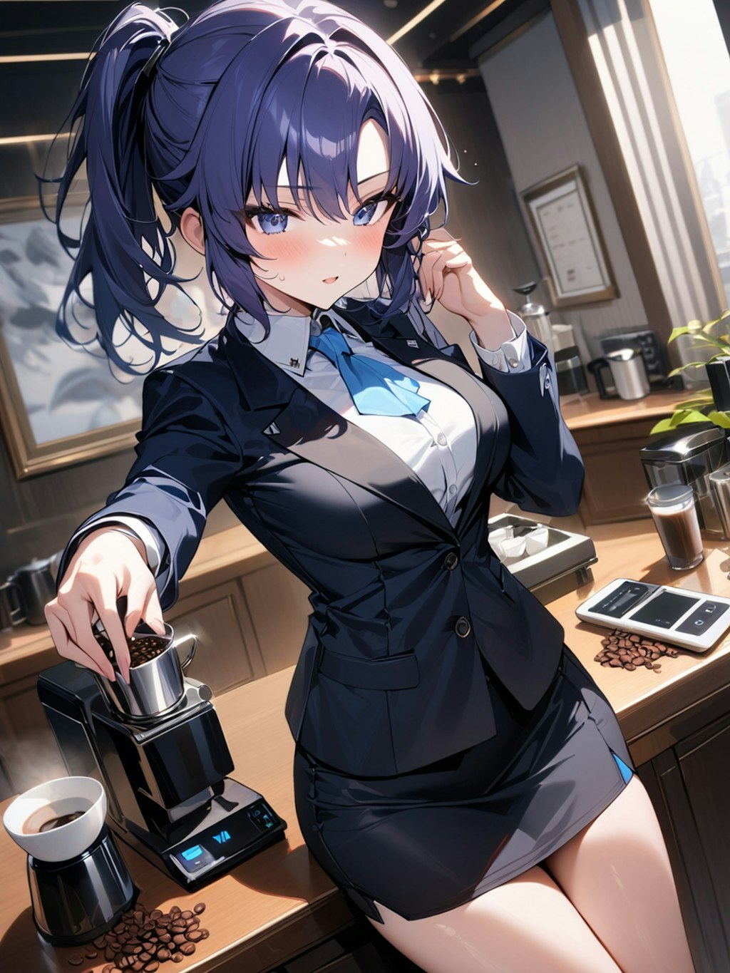 「コーヒーお入れしましょうか？」秘書ユウカ【ブルアカ・早瀬ユウカ】