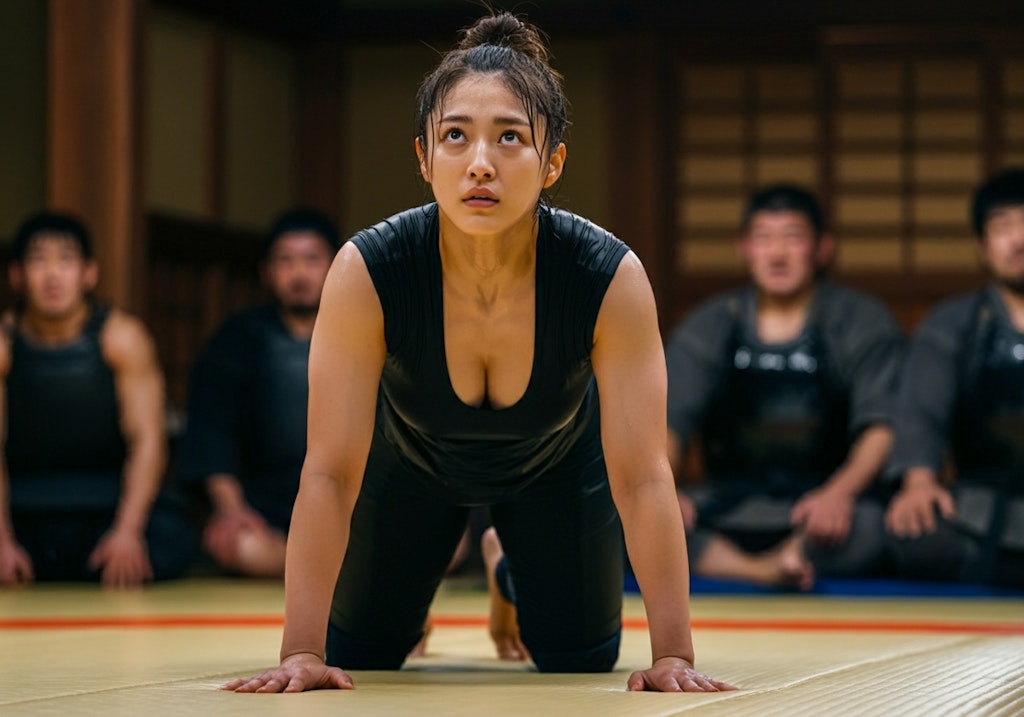 格闘家女子、道場