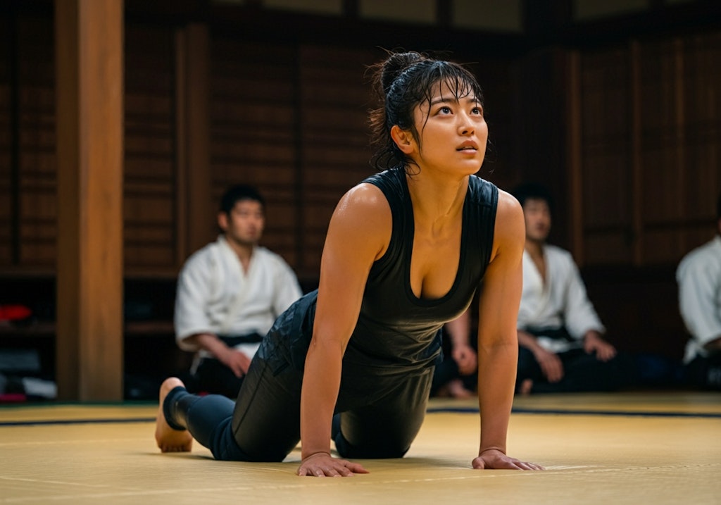 格闘家女子、道場