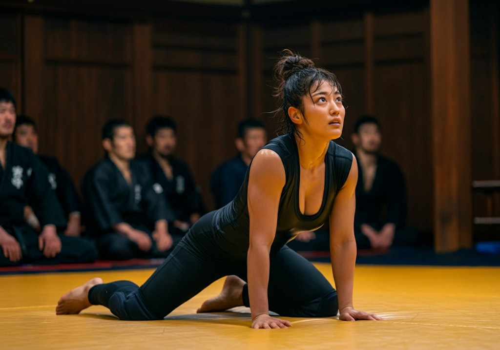 格闘家女子、道場