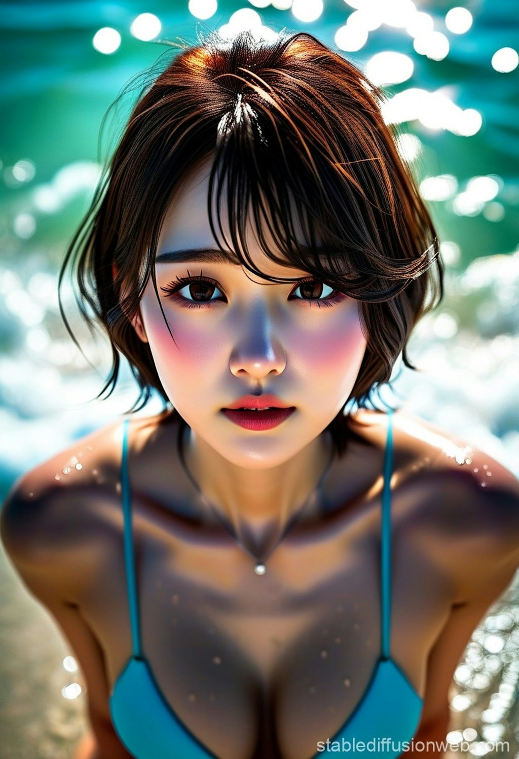 海でのあの子