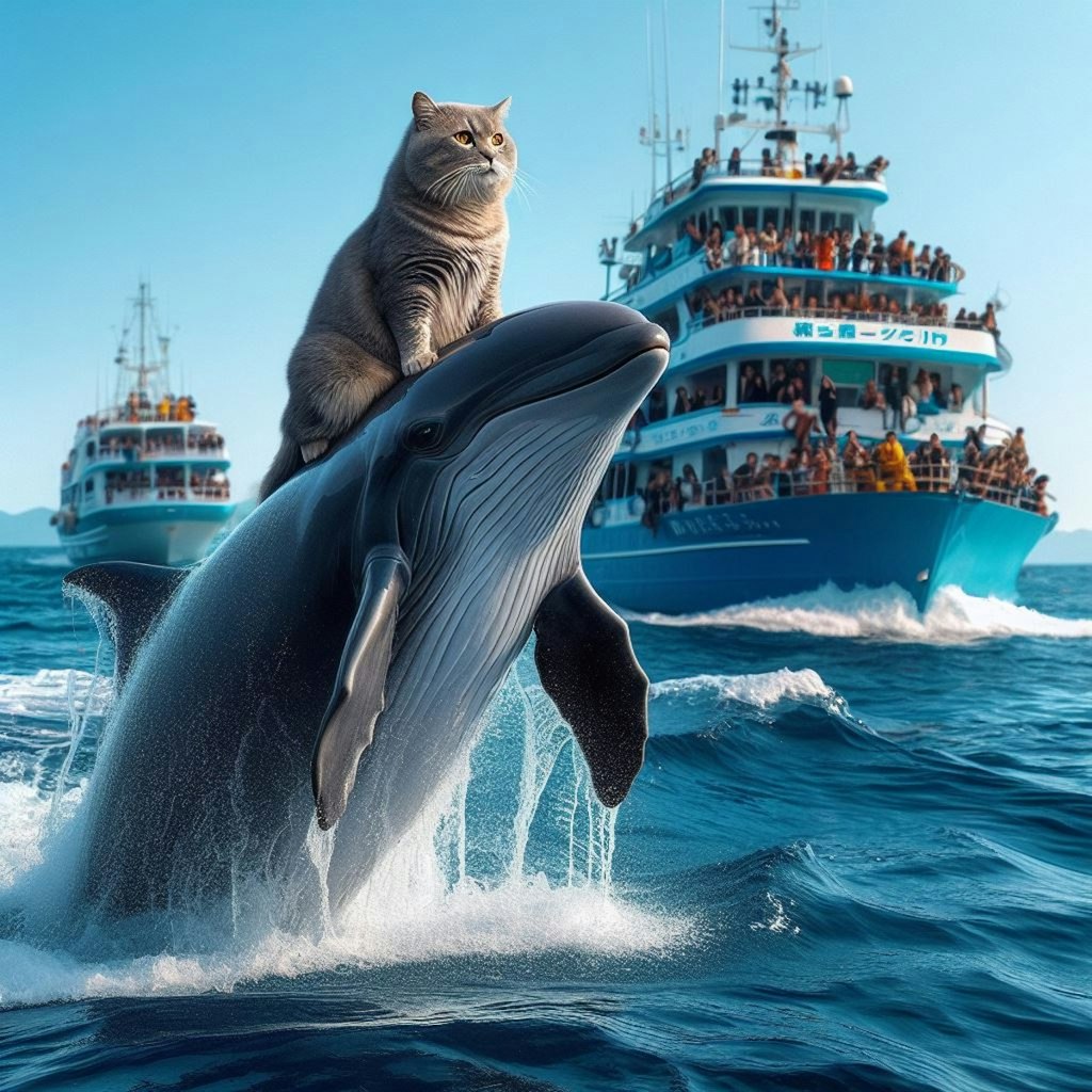 クジラに潰された猫