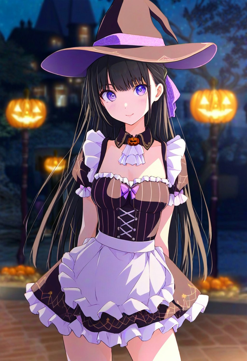 黒メイド　ハロウィン!!