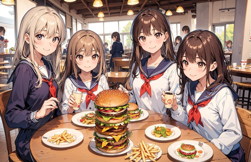 ハンバーガー!!!