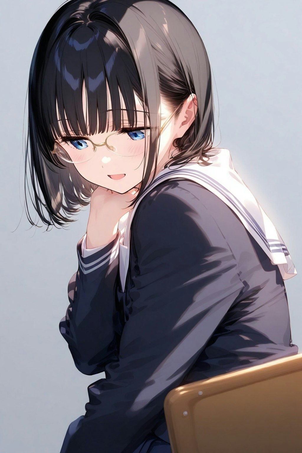答えにくい質問をされたメガネちゃん👓✨