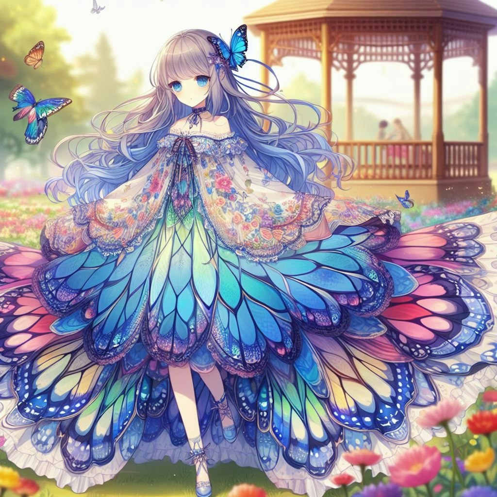 モルフォ蝶🦋の擬人化