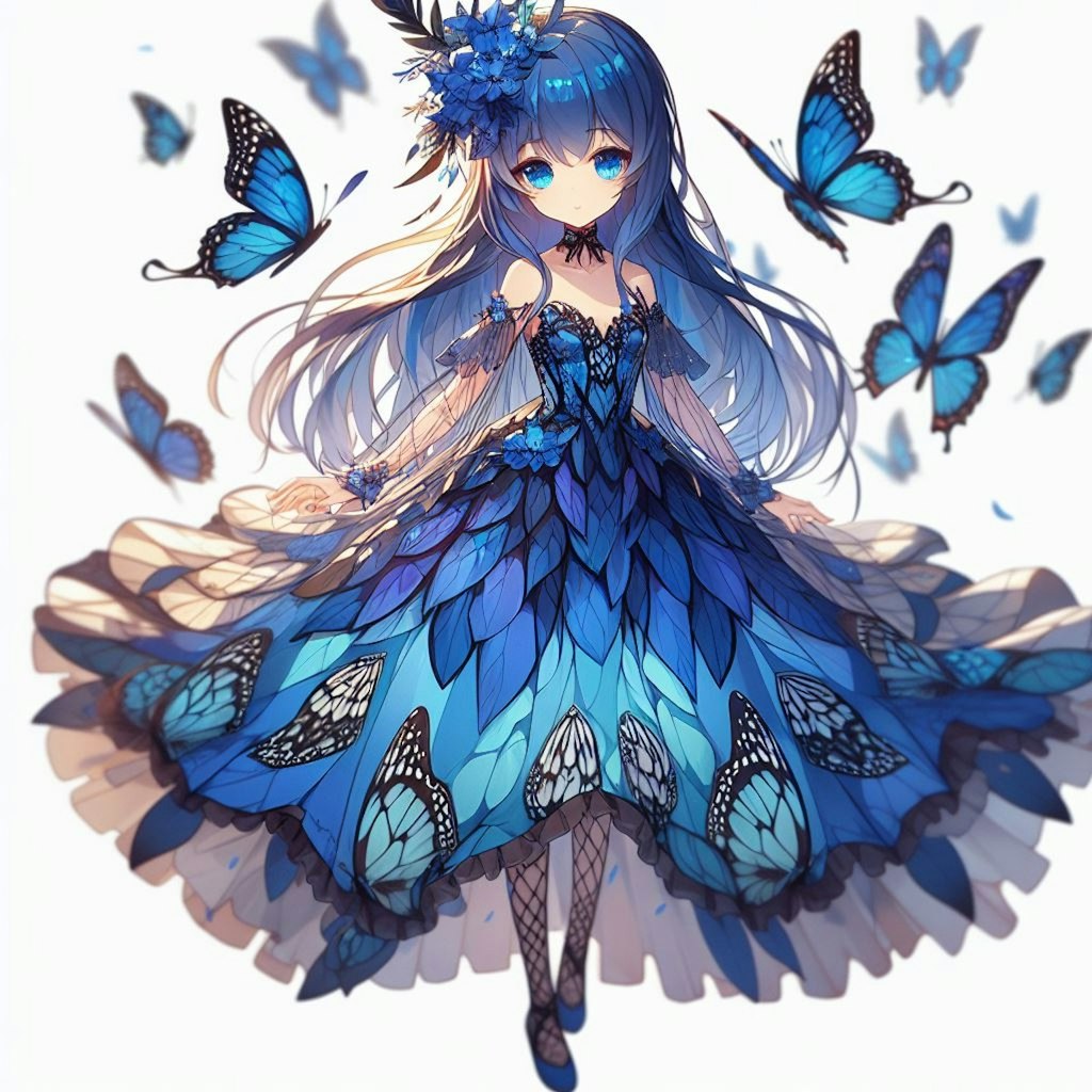 モルフォ蝶🦋の擬人化