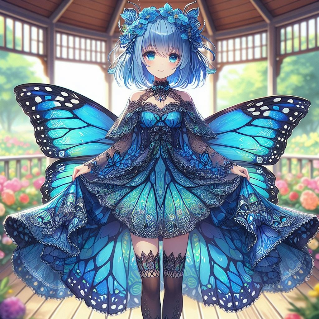 モルフォ蝶🦋の擬人化