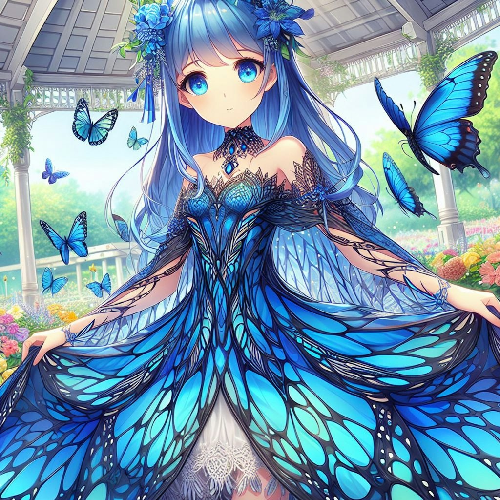 モルフォ蝶🦋の擬人化