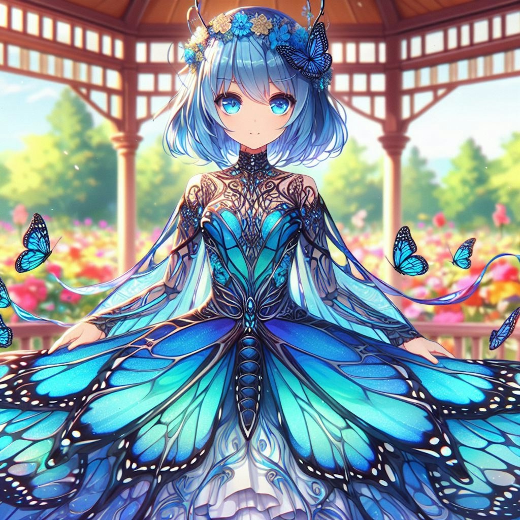 モルフォ蝶🦋の擬人化