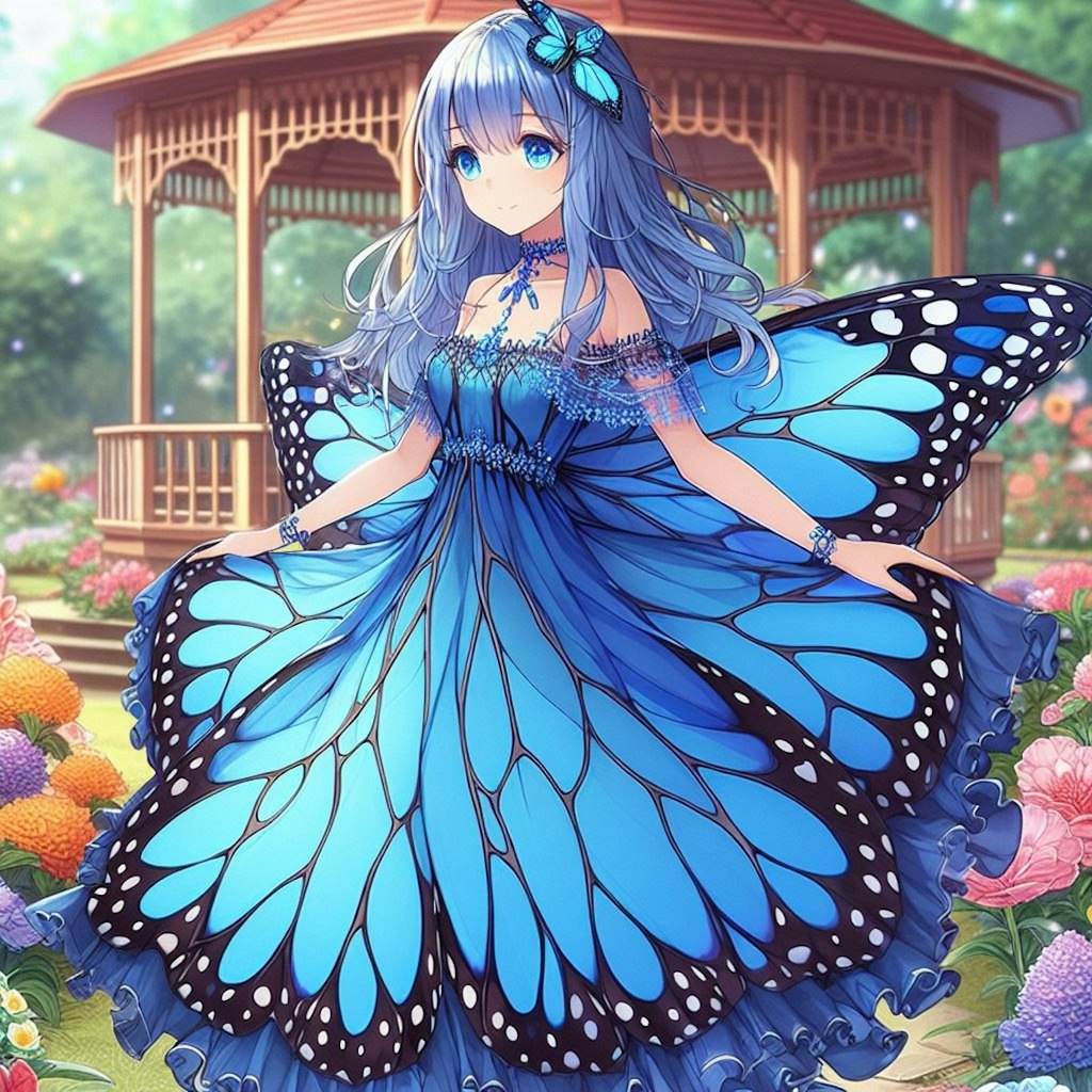 モルフォ蝶🦋の擬人化