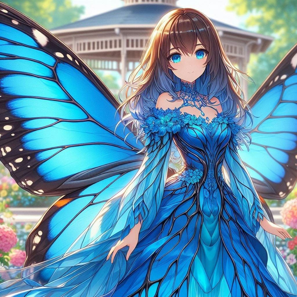 モルフォ蝶🦋の擬人化