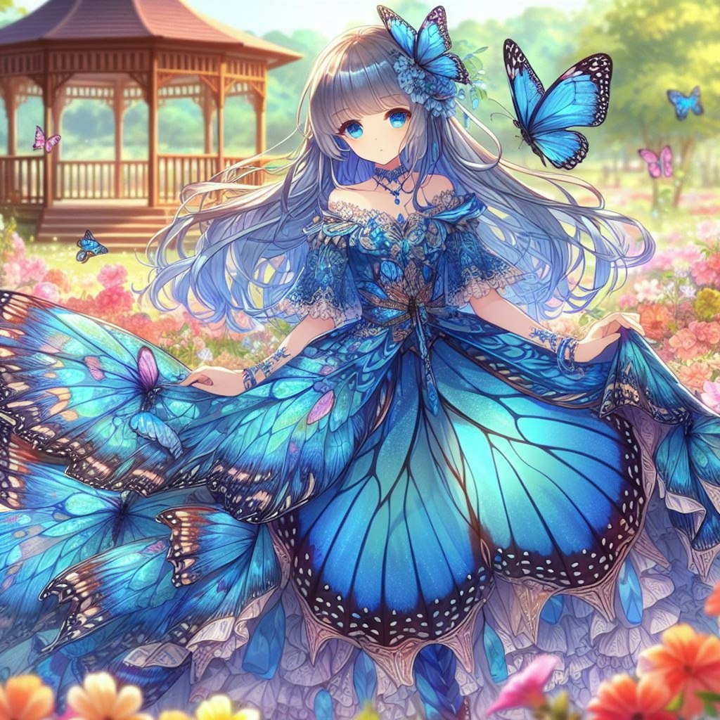 モルフォ蝶🦋の擬人化