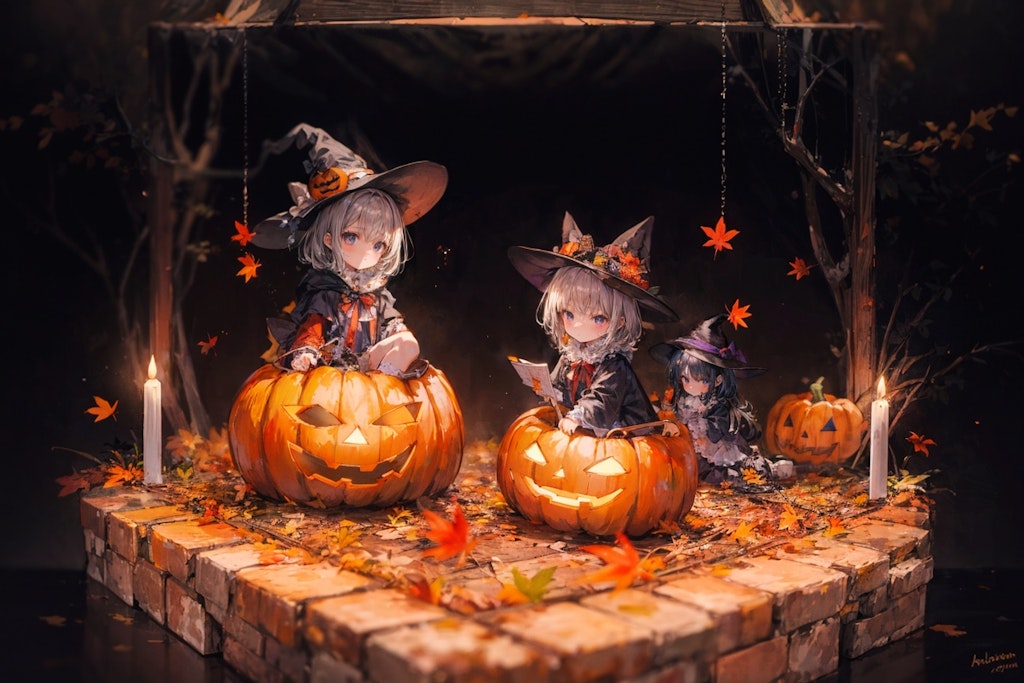 ハロウィン　ジオラマ