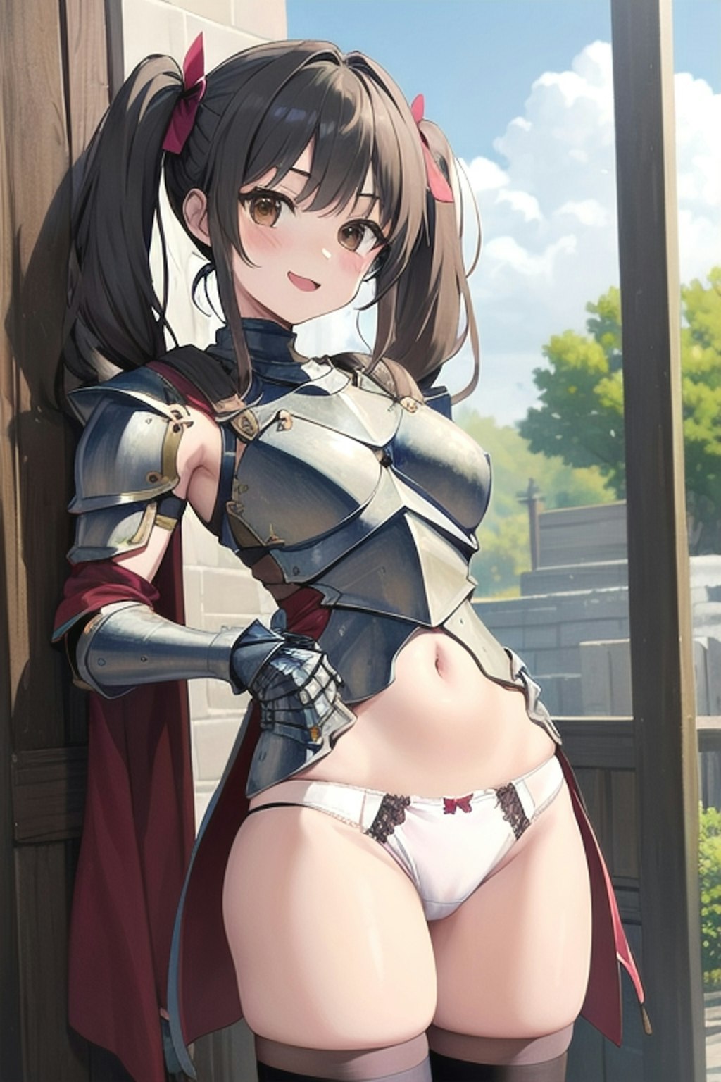 Twintails female knight