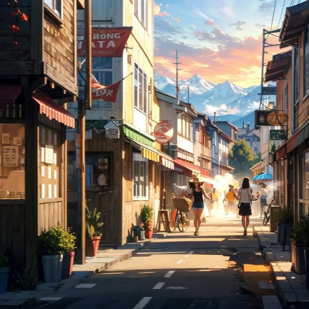 レトロな商店街
