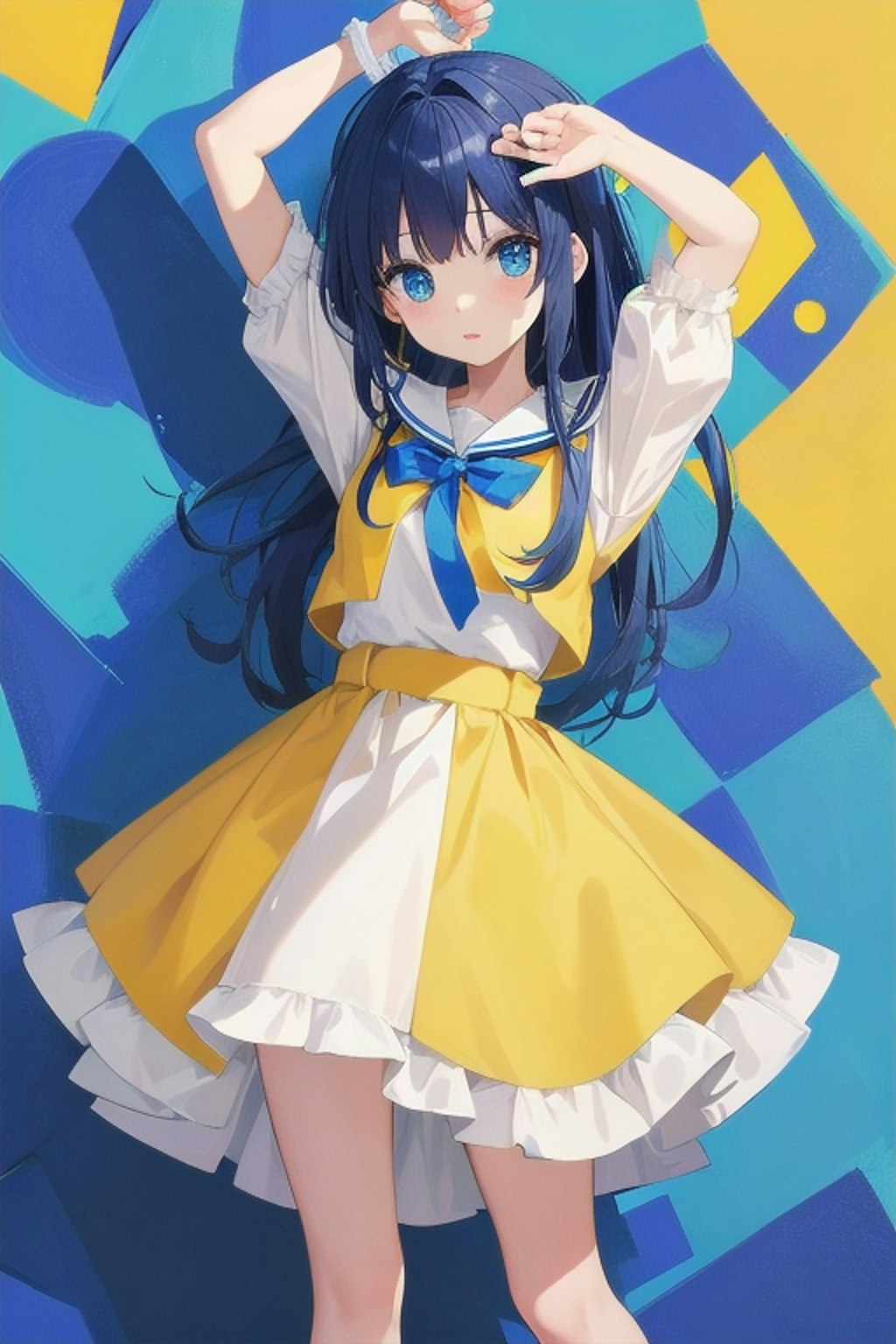 青×黄