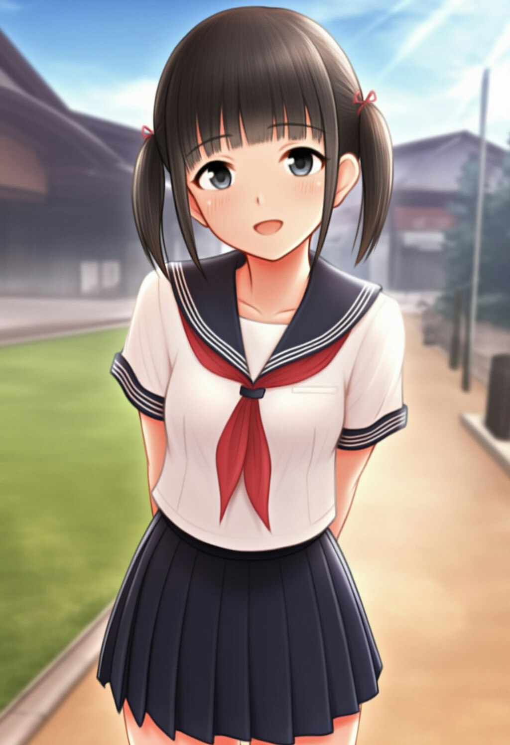 セーラー服 赤スカーフ