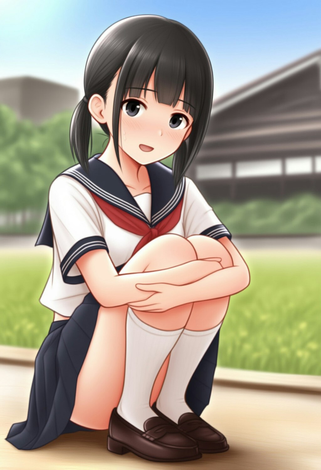 セーラー服 赤スカーフ
