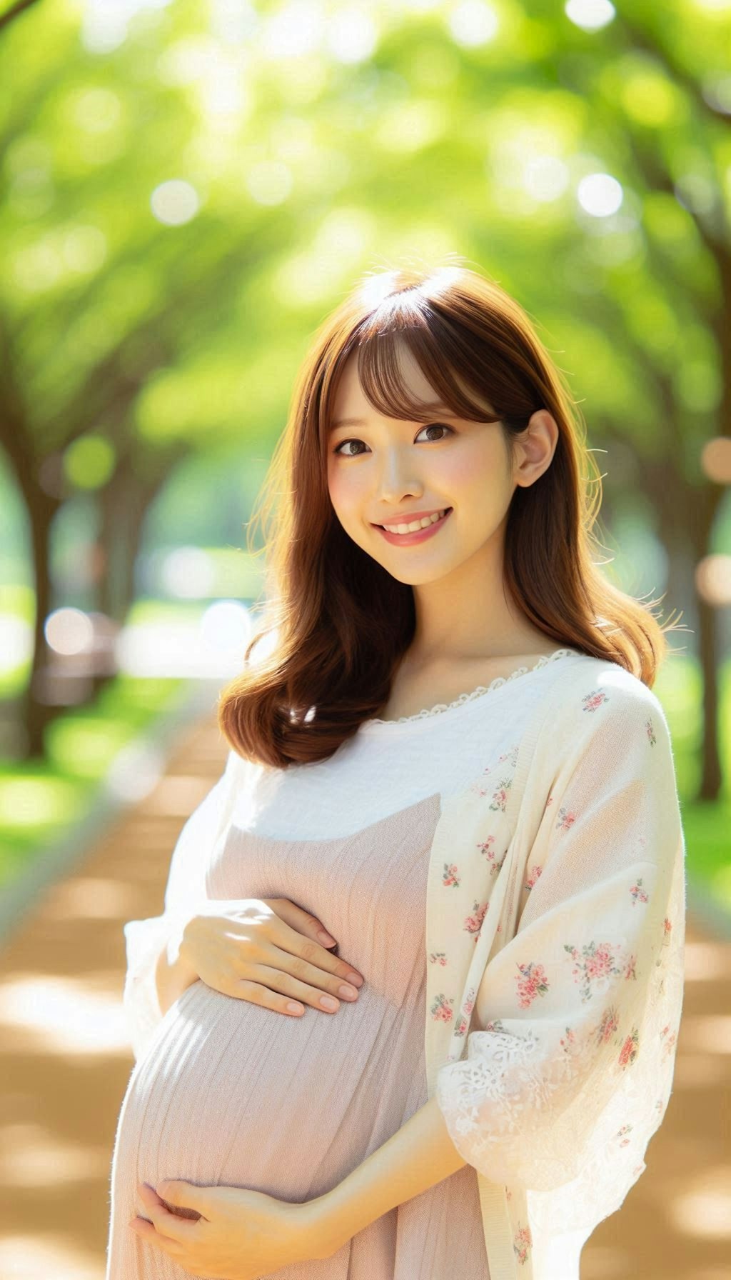 笑顔の素敵な妊婦さん