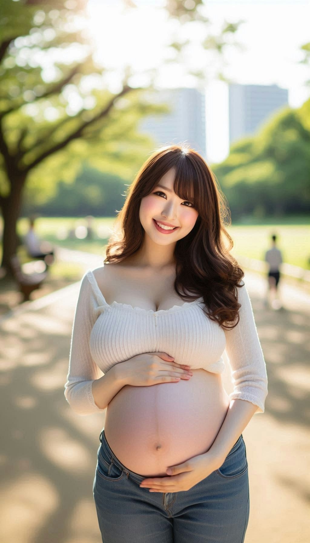 笑顔の素敵な妊婦さん