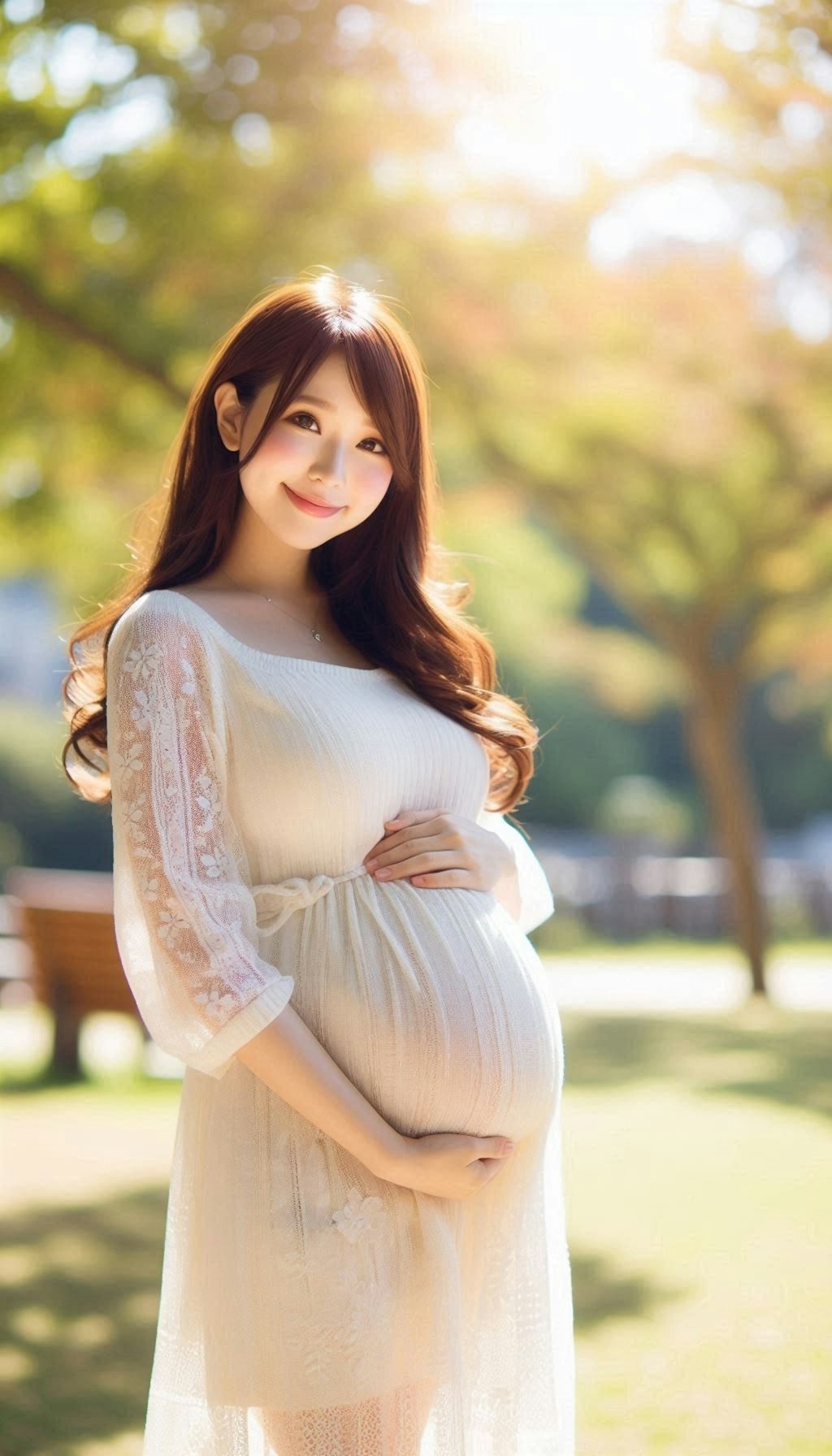 笑顔の素敵な妊婦さん