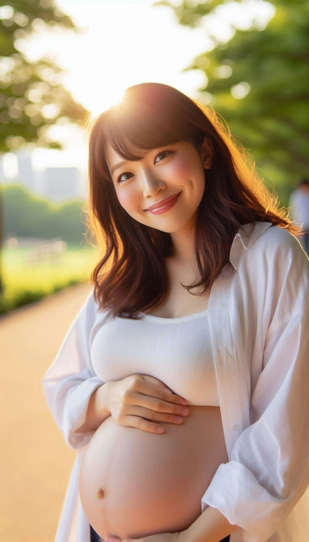 笑顔の素敵な妊婦さん