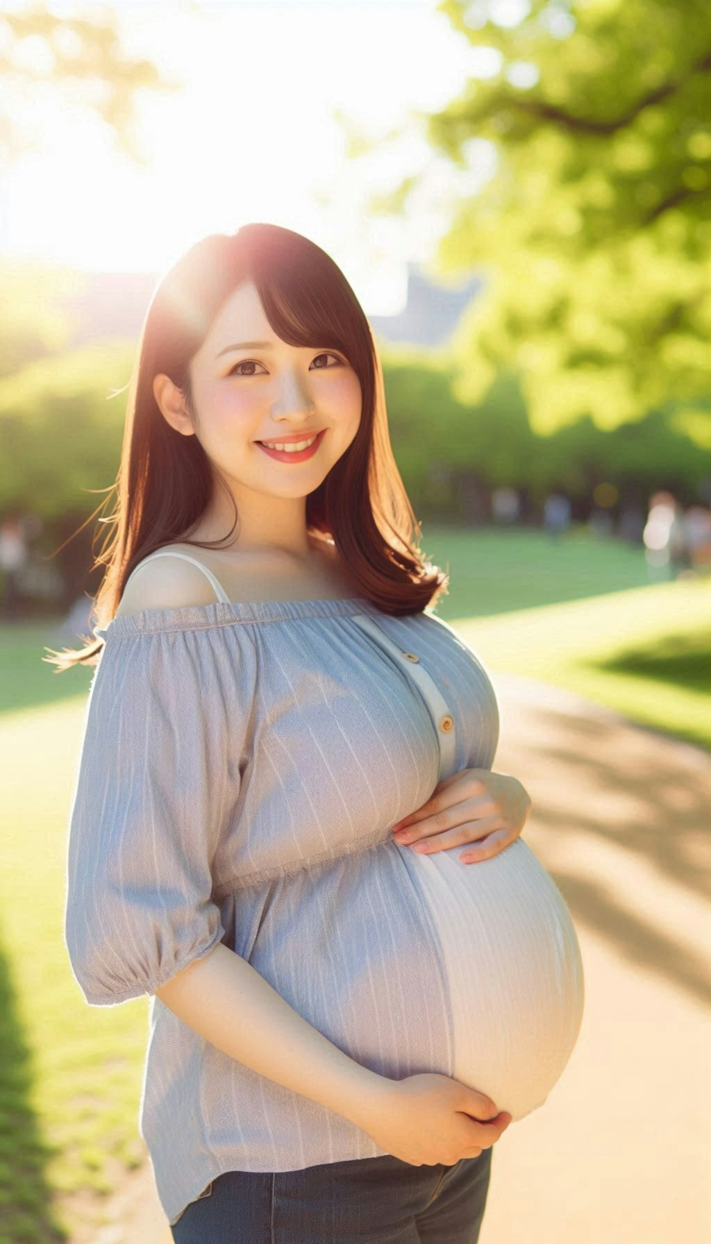 笑顔の素敵な妊婦さん