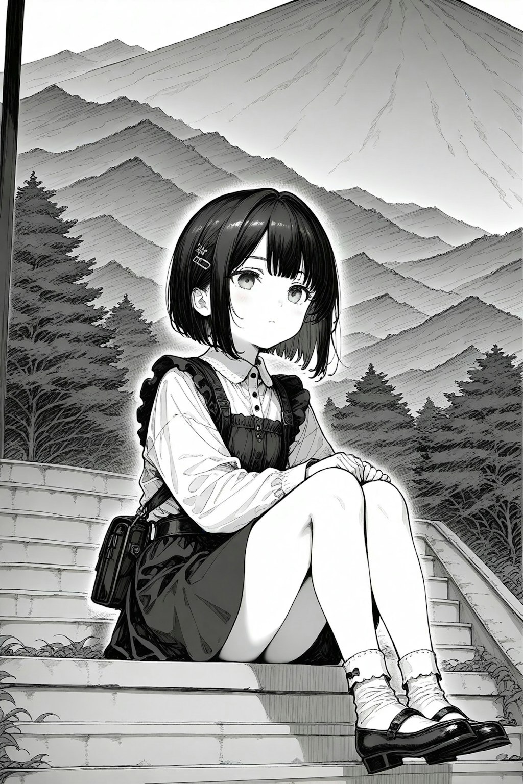 モノクロ写真ふう
