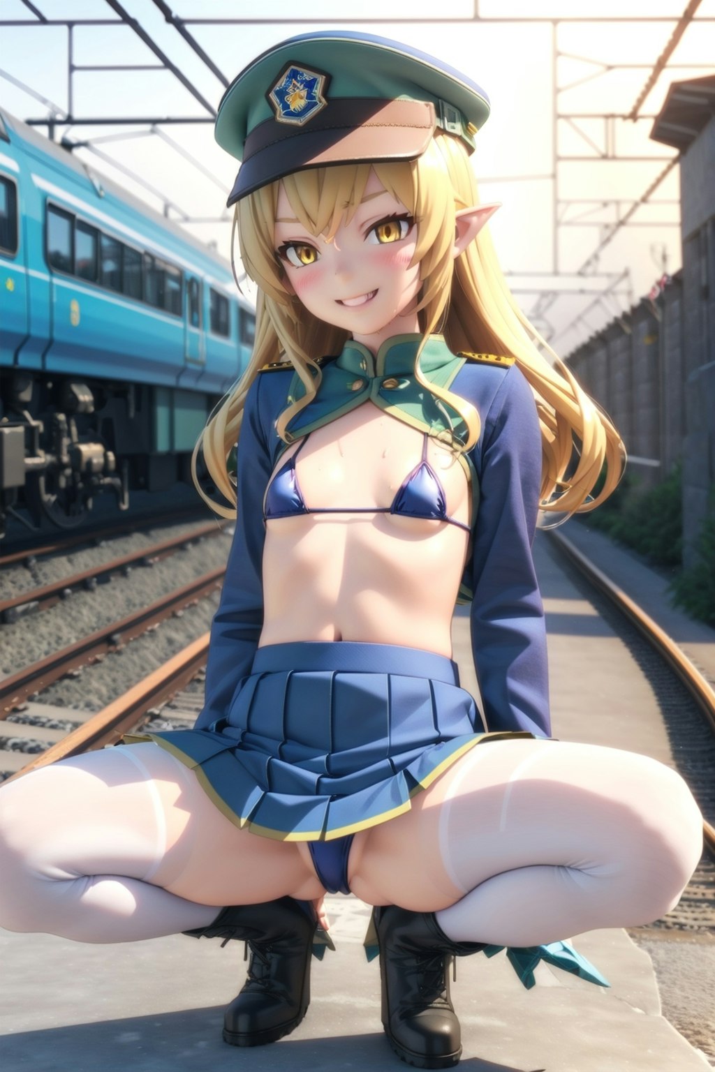 オトナを挑発するのを止めない鉄道員の少女