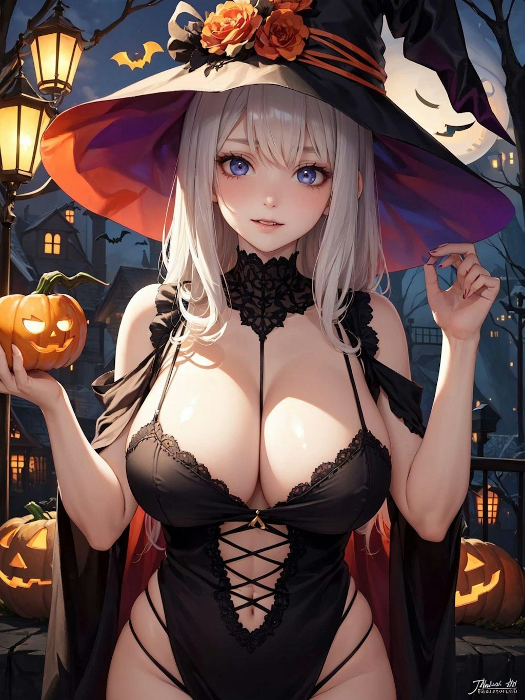 ハロウィンのセクシー美女