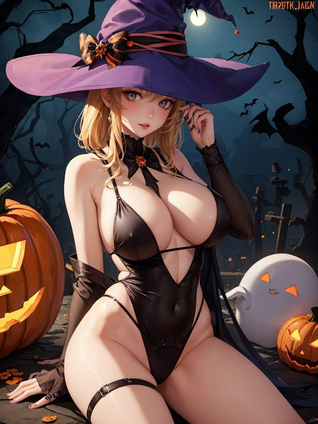 ハロウィンのセクシー美女