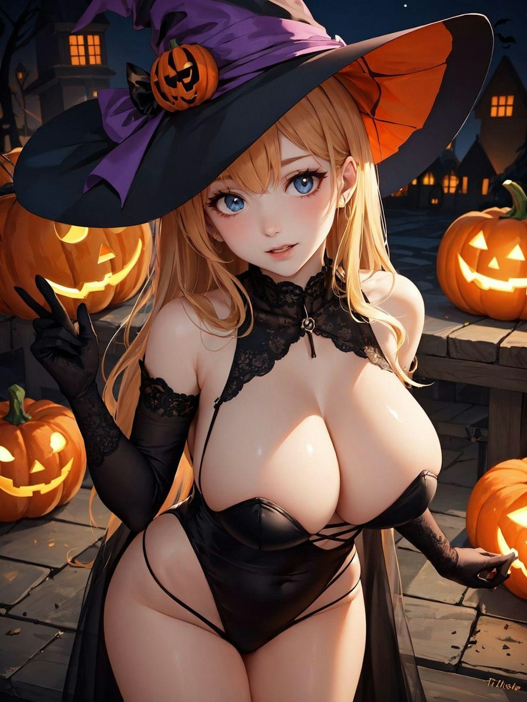 ハロウィンのセクシー美女