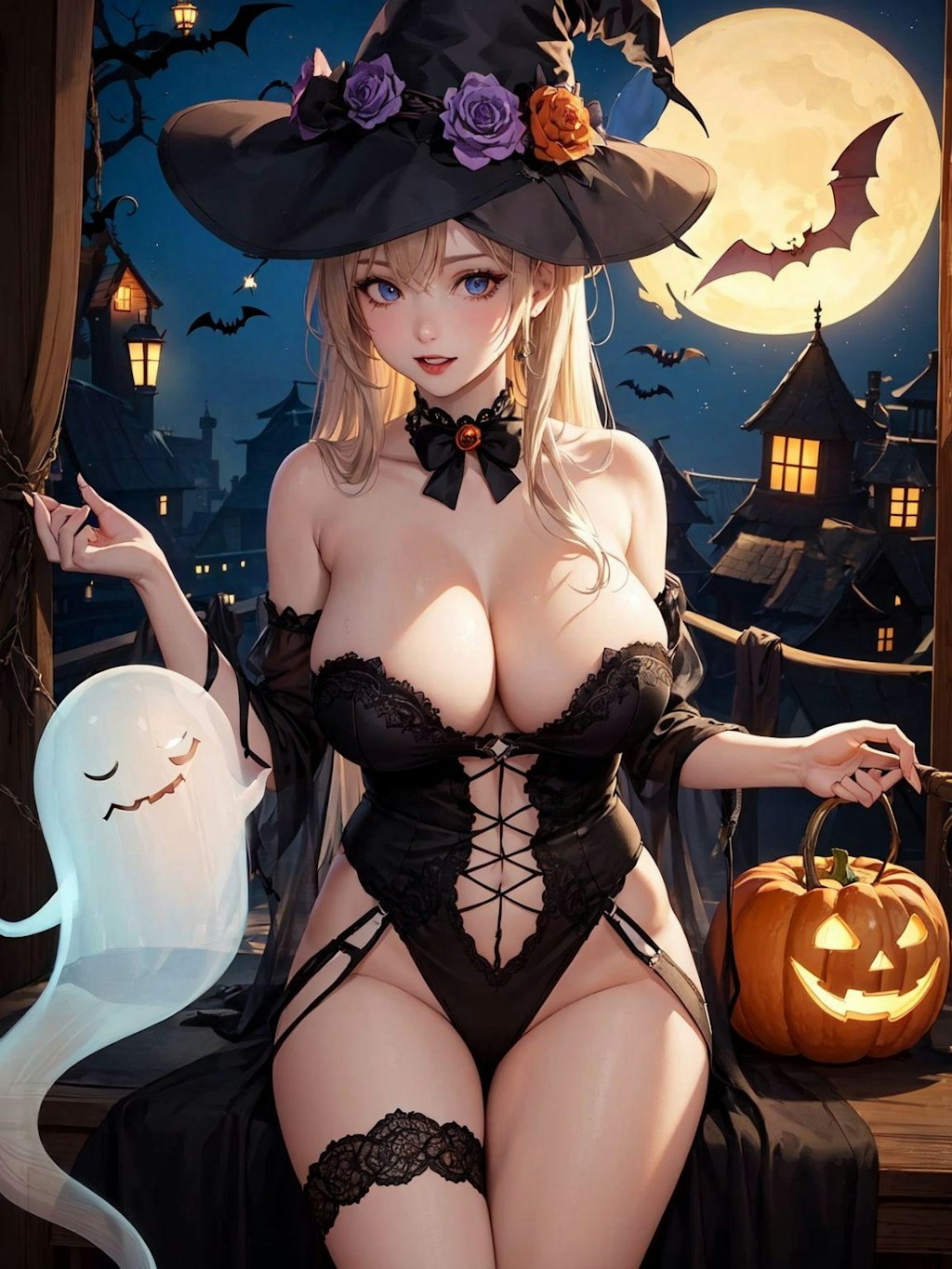 ハロウィンのセクシー美女