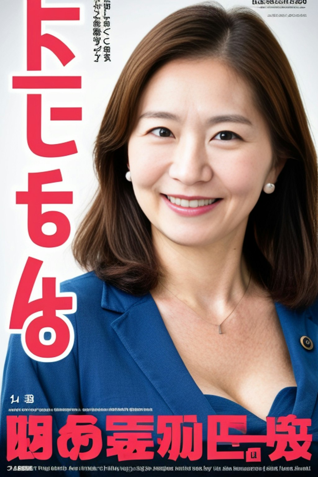 AI熟女党 選挙ポスター