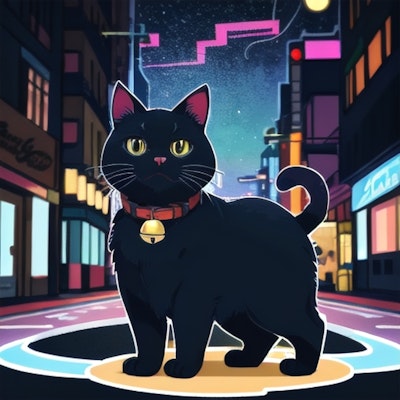 黒猫 70 | の人気AIイラスト・グラビア