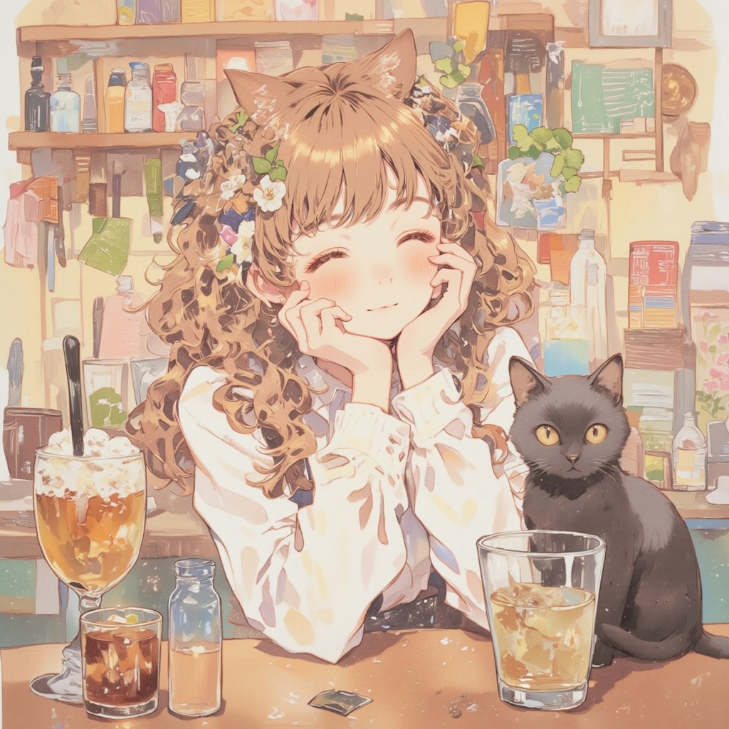 猫のいるBar