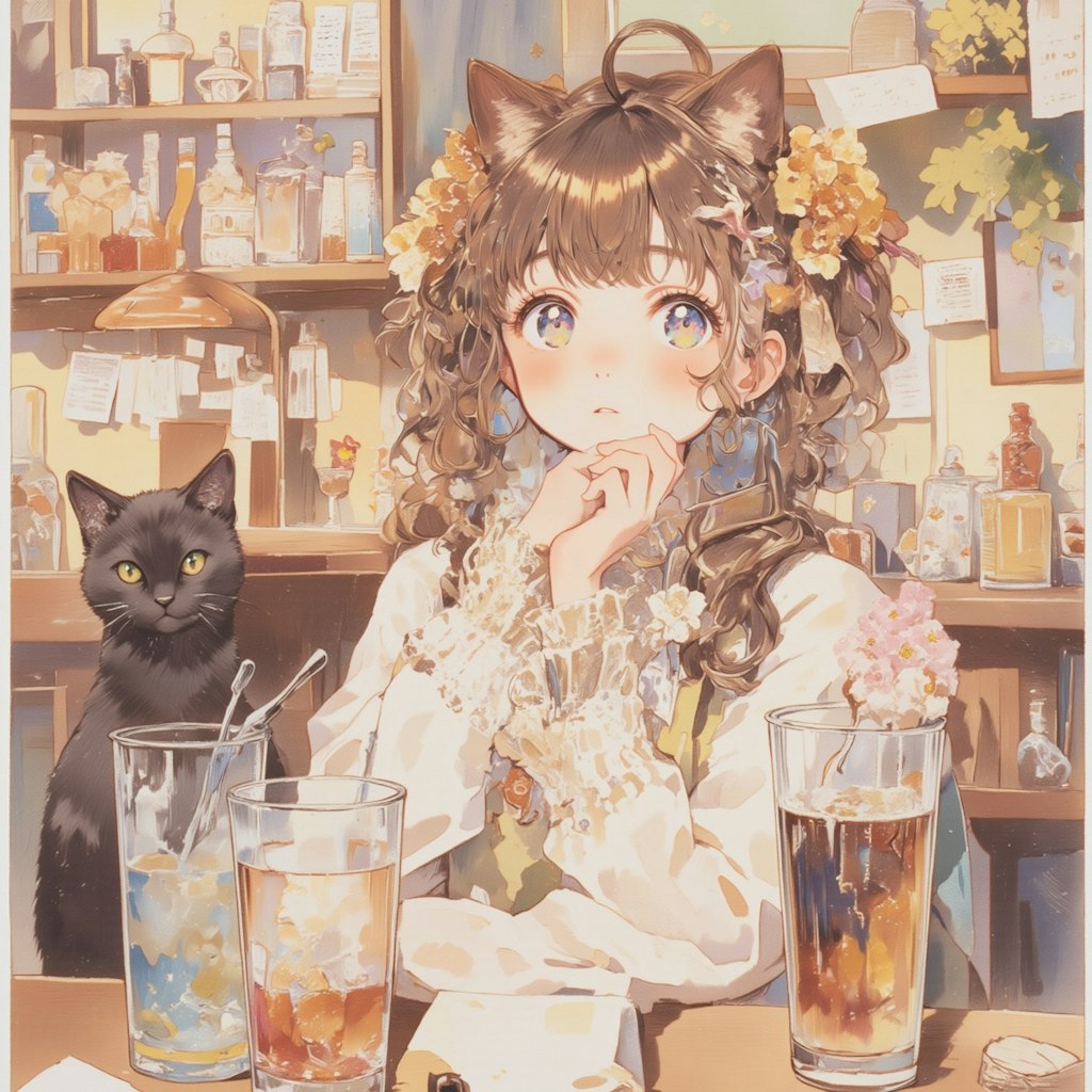 猫のいるBar