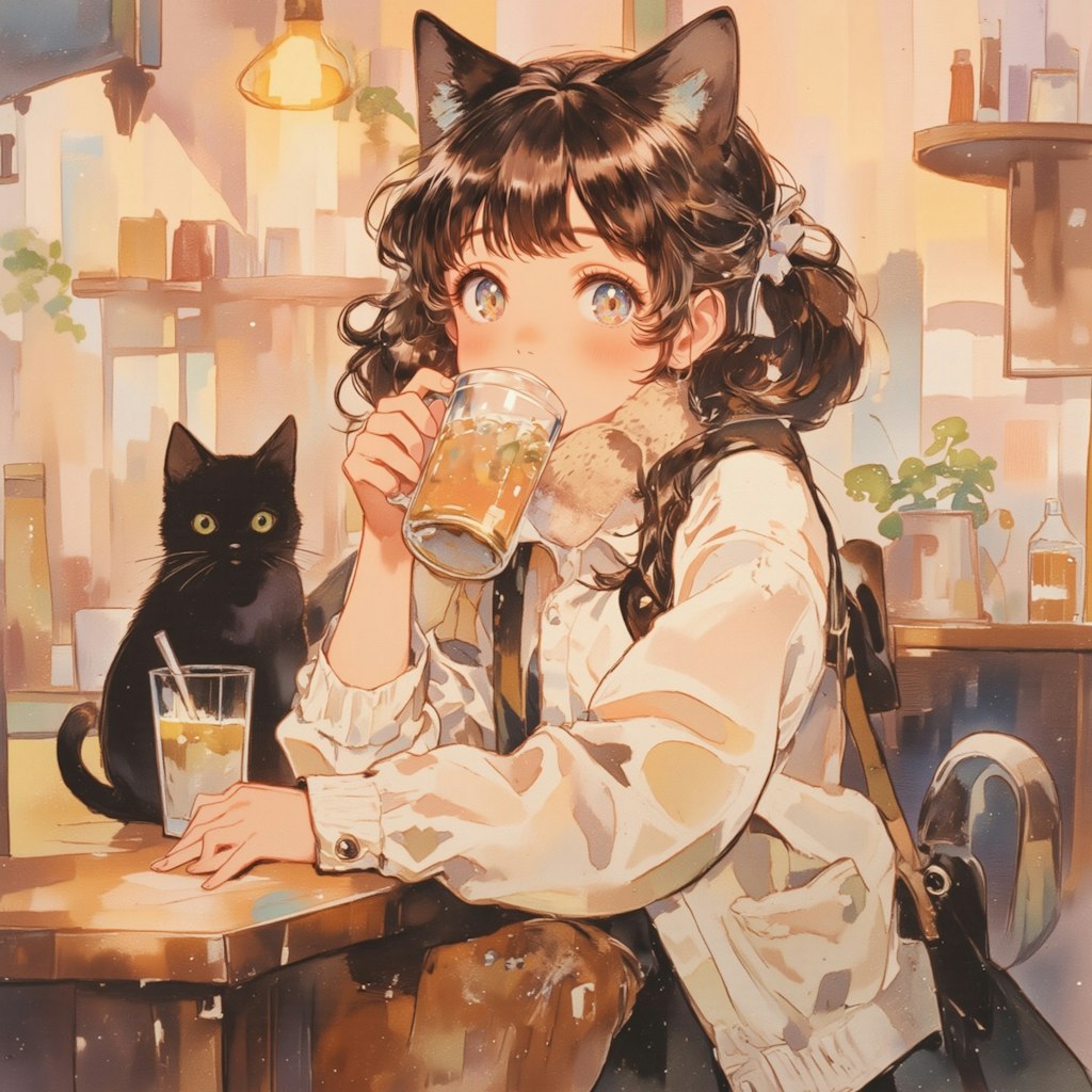 猫のいるBar