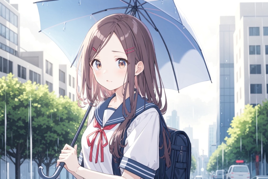 雨降りのおでこちゃん☔️