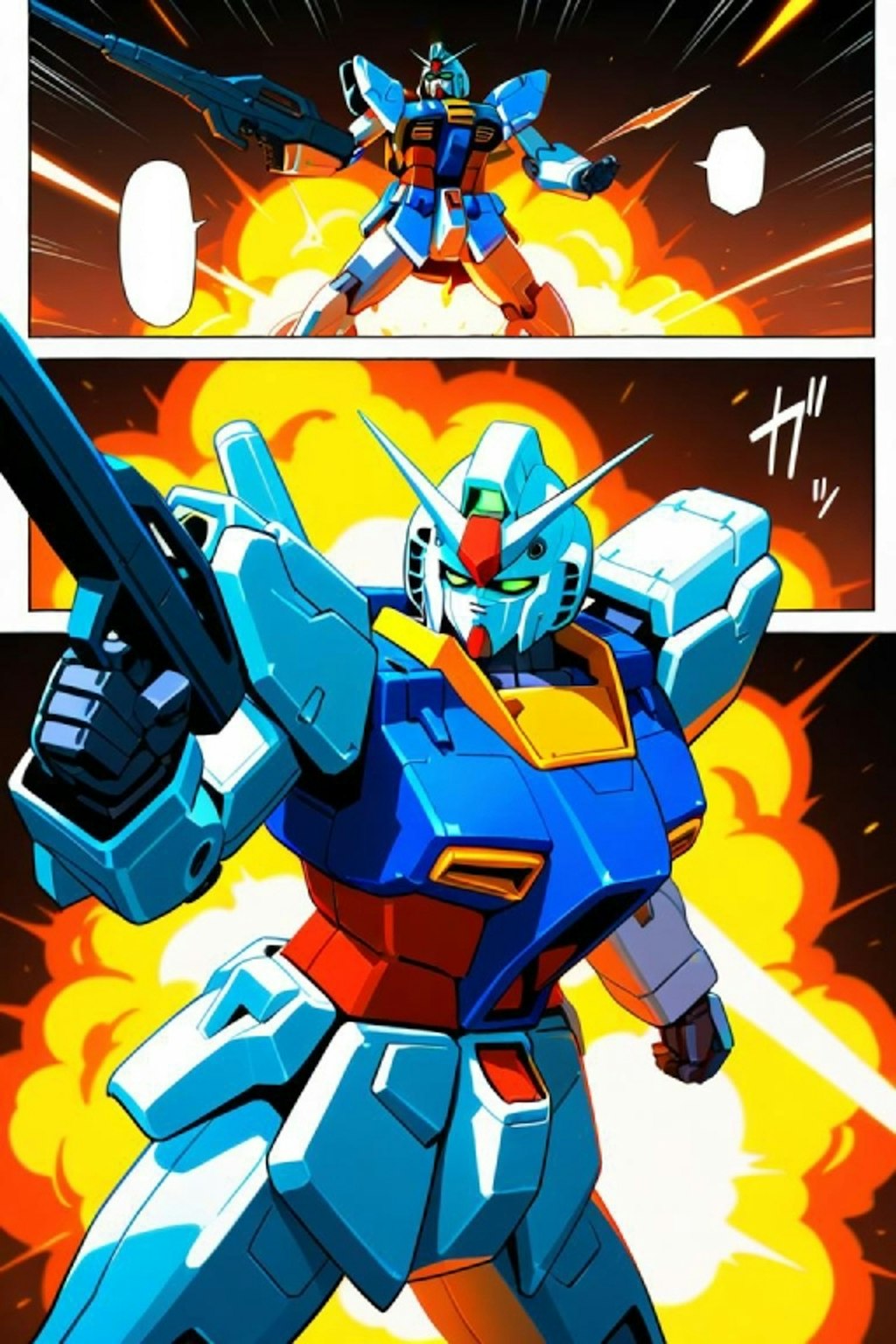 ガンダム　漫画風2