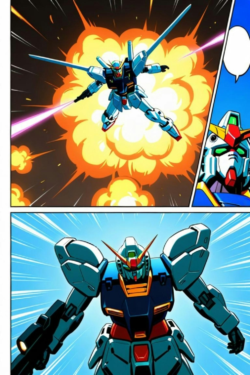 ガンダム　漫画風2