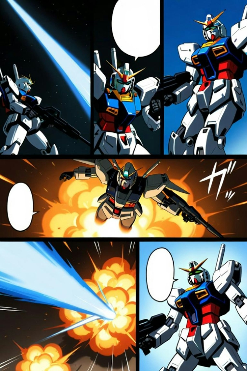 ガンダム　漫画風2