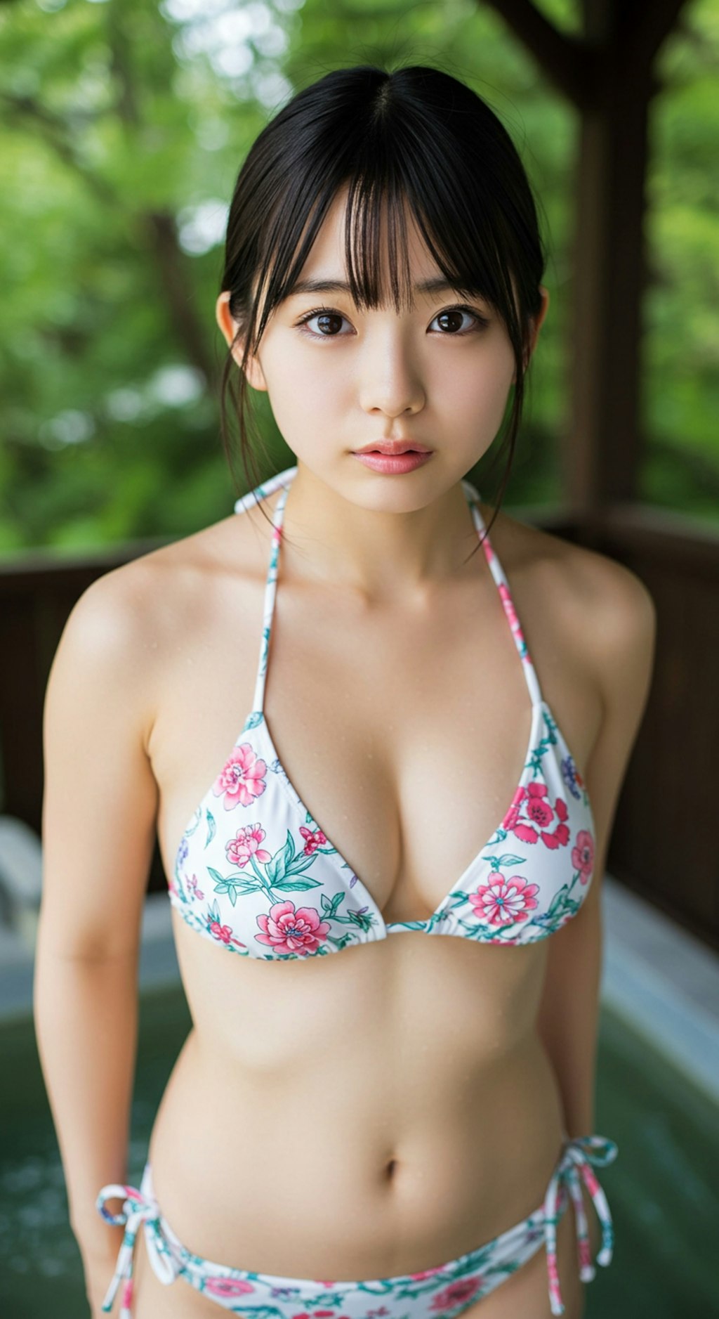 温泉ビキニ。